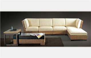 湖北藤實木家具廠價直銷白色時尚客廳布藝沙發8005 佛山市南海綠欣軒工藝廠 天然藤編家具生