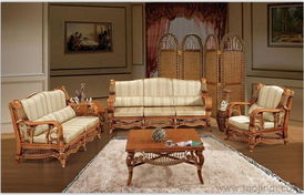 佛山藤實(shí)木家具廠價(jià)直銷歐式竹藤客廳沙發(fā)床9025價(jià)格 廠家 圖片